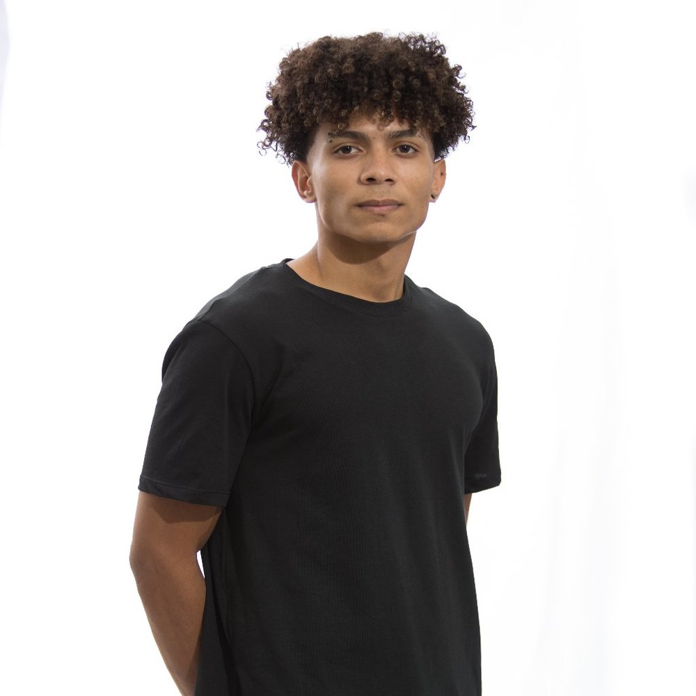 STITCH-ISH & CO. 3PK TEES SOFT CLOUD COTTON TECHNOLOGY (BLACK, DARK BLUE, WHITE)